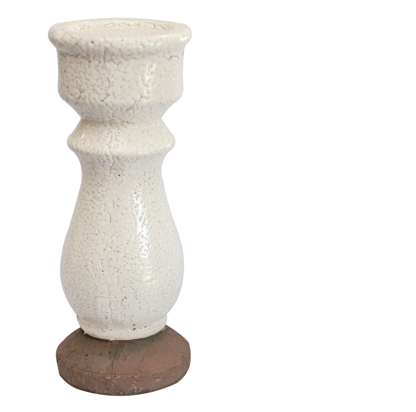 Porta Vela Ceramica Vintage Alto