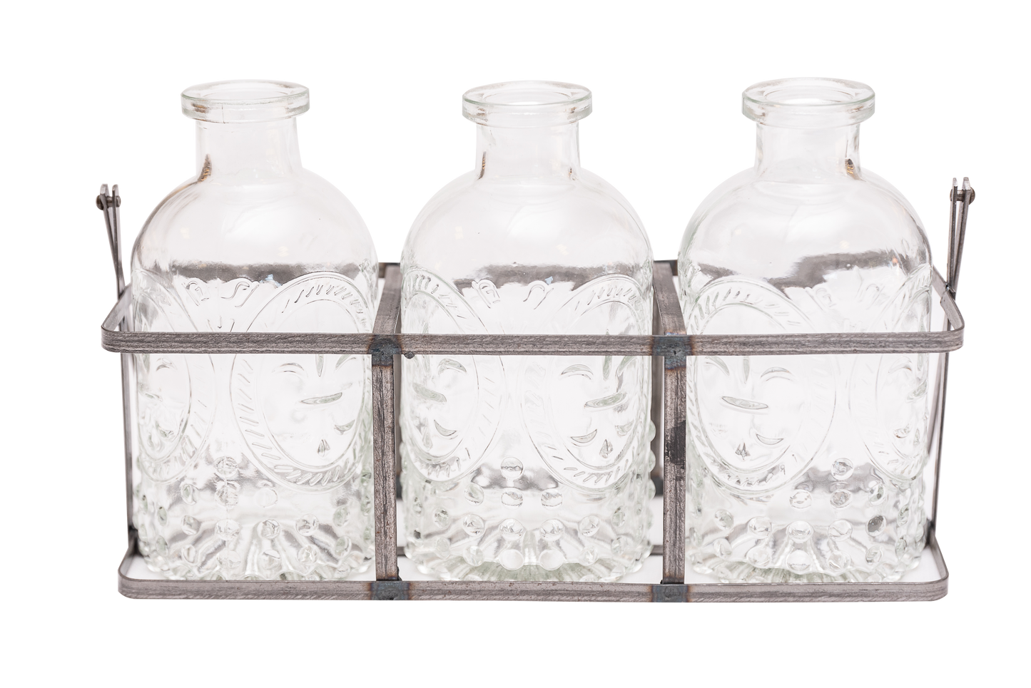 Set de 3 Botellitas en Metal