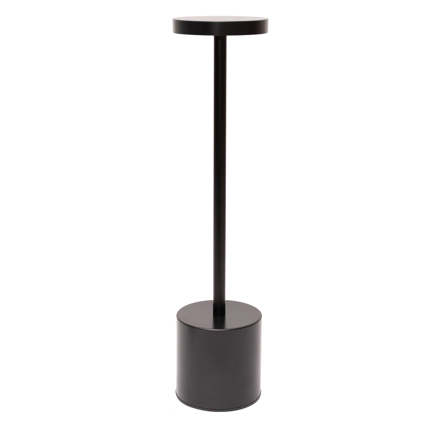 Lampara de mesa led negra