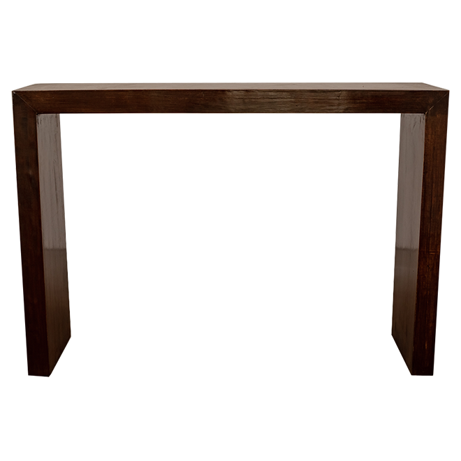 Consola Linea Simple Marrón