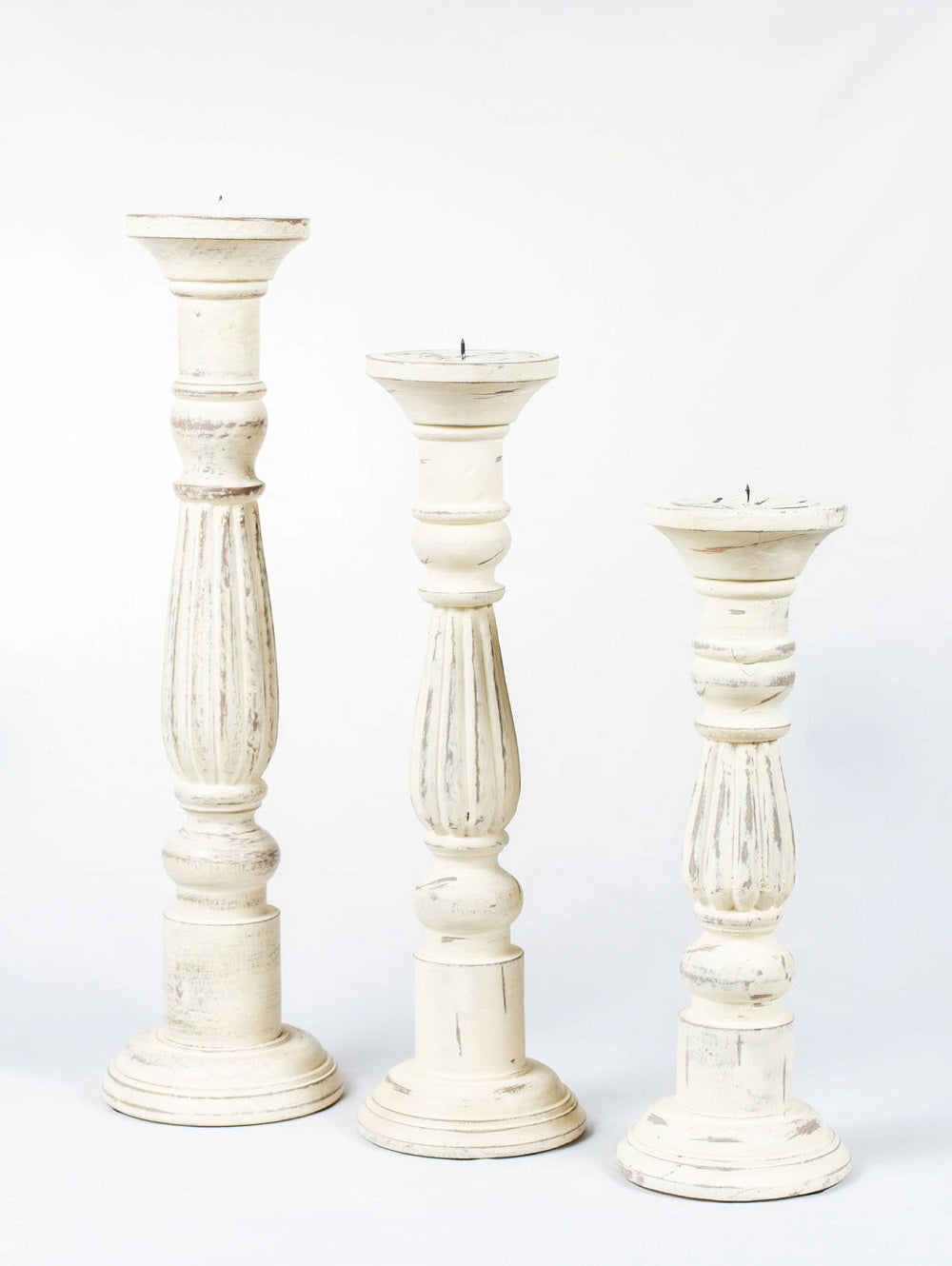 Velero shabby natural grande y mediano