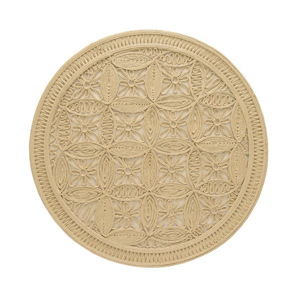 Individual circular Nature bordado