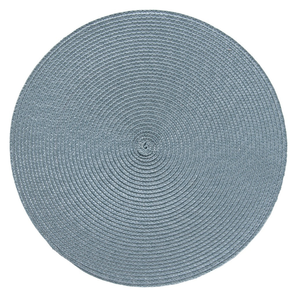 Individual circular turquesa azulado