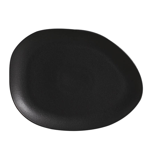 Plato principal OVAL negro orgánico