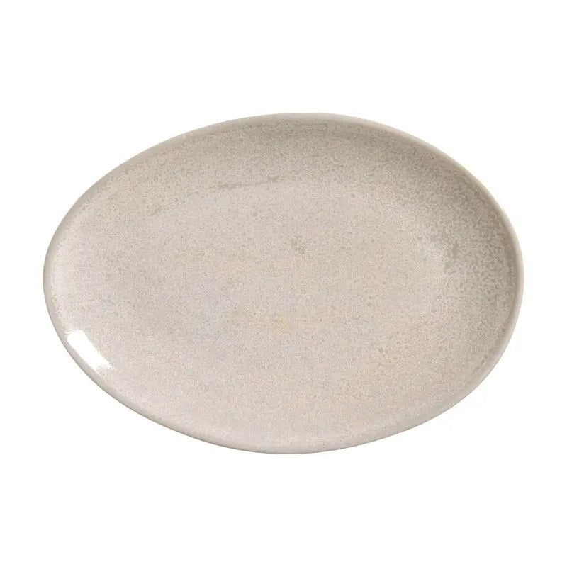 Plato postre/entrada oval latte