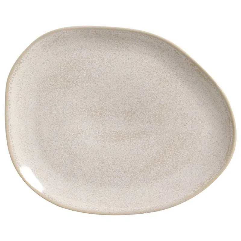 Plato principal oval latte