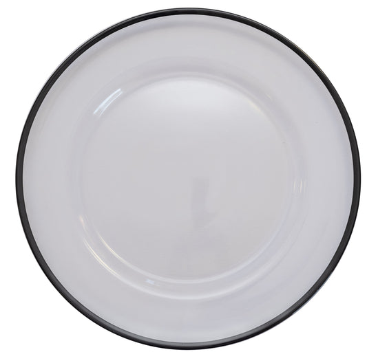 Plato de Sitio Borde Fino Negro