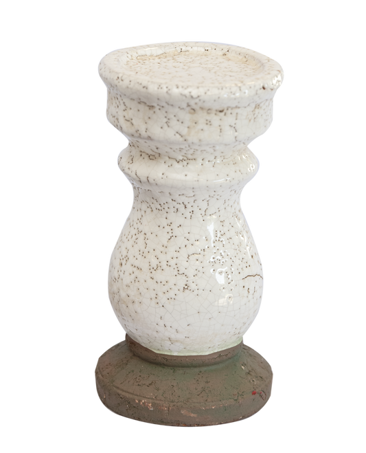 Porta Vela Ceramica Vintage Medio