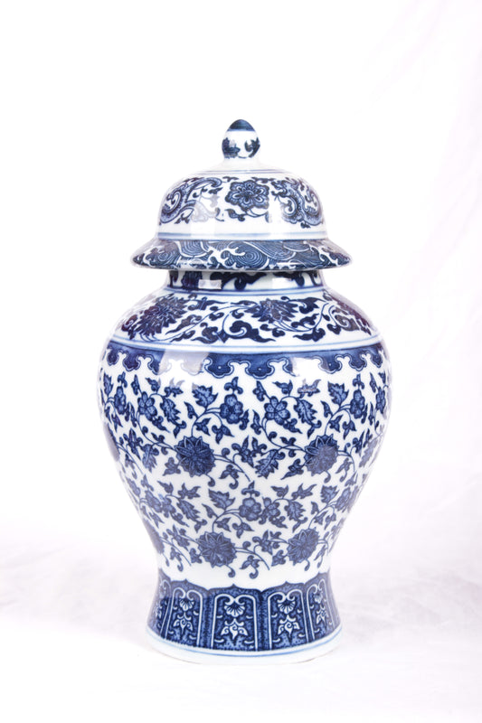 Potiche B&W con tapa