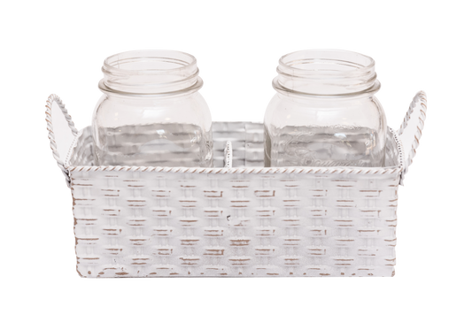 Set de 2 Floreritos Shabby