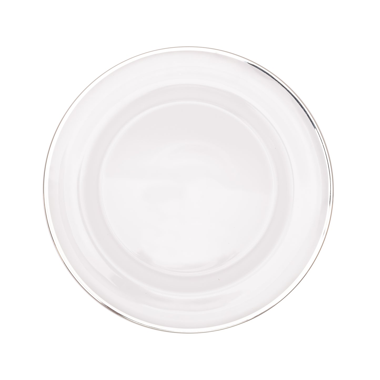 Plato de sitio borde fino silver