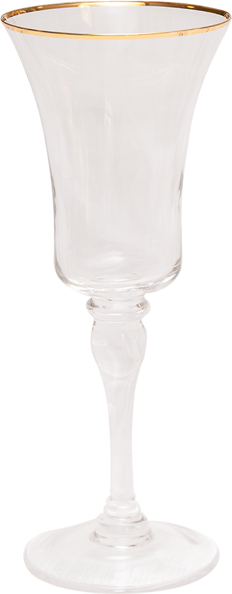 Copa de Agua Borde Fino Dorado