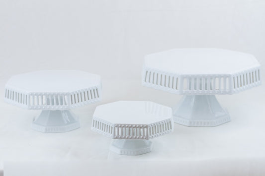 TARTERAS DE PORCELANA BLANCA